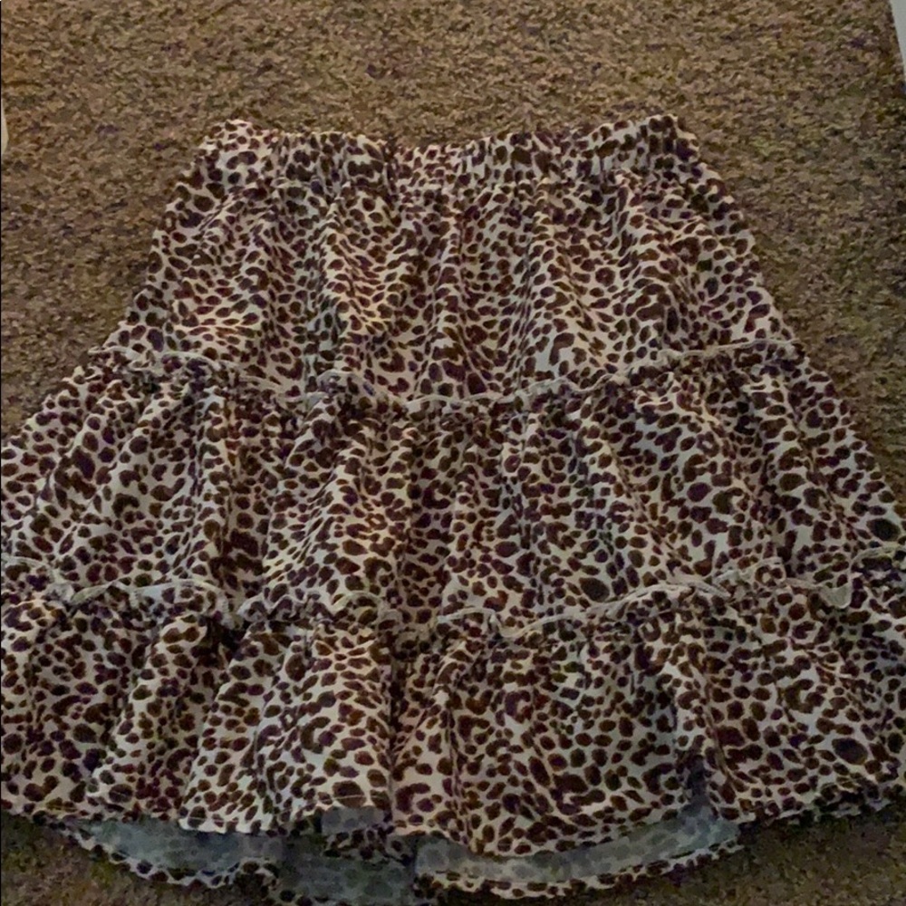 cheetah print skirt